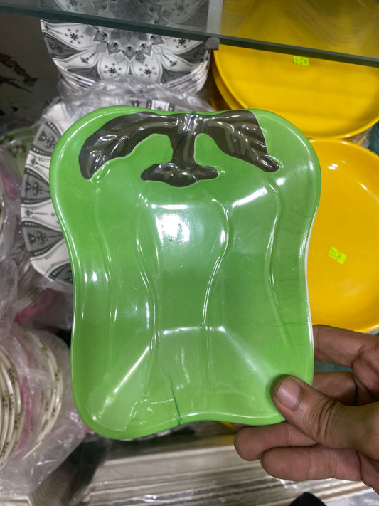 Apple-Shaped Melamine Serving Tray