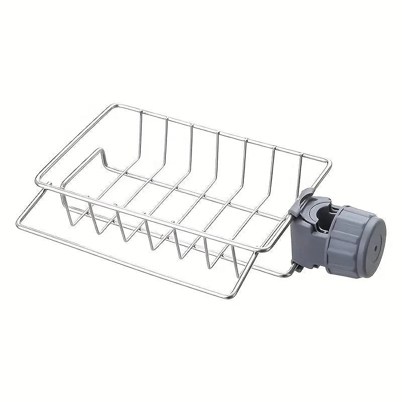 Stainless Steel Faucet Drying Rack – Kitchen Sink Organizer