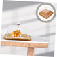 Square Bamboo Cake Dish with Transparent Acrylic Lid