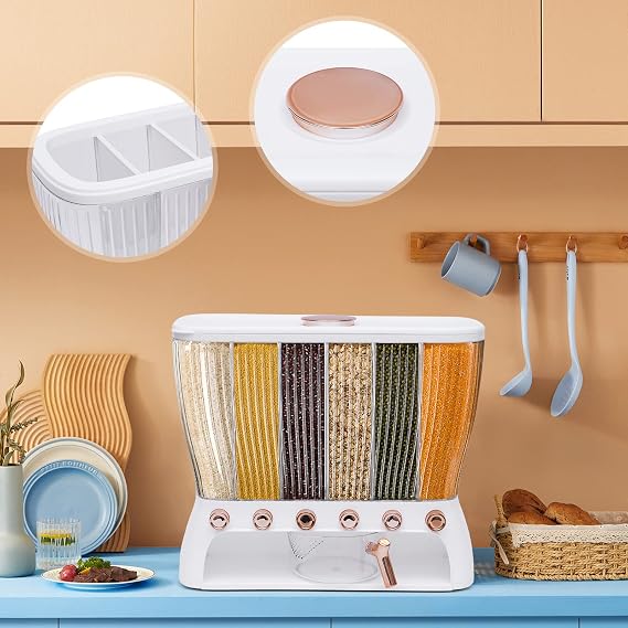 6-Compartment Cereal Dispenser