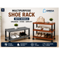 Premium Multipurpose Plastic Shoe Rack | 2 Tier & 3 Tier Storage Shelf with Wheels