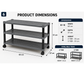 Premium Multipurpose Plastic Shoe Rack | 2 Tier & 3 Tier Storage Shelf with Wheels