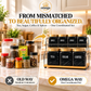 7-piece-black-marble-kitchen-storage-jar-set-