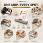 Omega Mini Foldable Self-Squeeze Sponge Mop for Kitchen & Bathroom