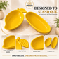Omega Mango Serving Bowl & Corn Platter Set – Premium Melamine Serving Dish Bundle (2-Piece)