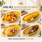 Omega Mango Serving Bowl & Corn Platter Set – Premium Melamine Serving Dish Bundle (2-Piece)