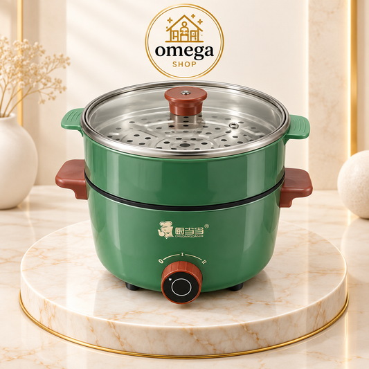 Portable Multifunctional Electric Cooking Pot | Non-Stick Mini Cooker |