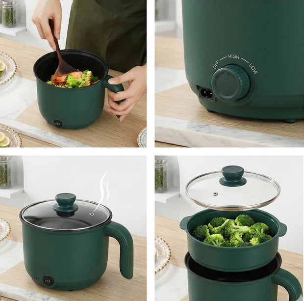 (Free Delivery) Portable Multifunctional Non-Stick Electric Pot