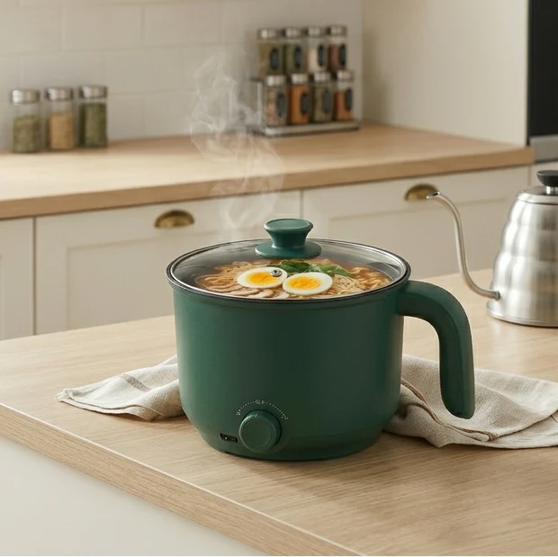 (Free Delivery) Portable Multifunctional Non-Stick Electric Pot