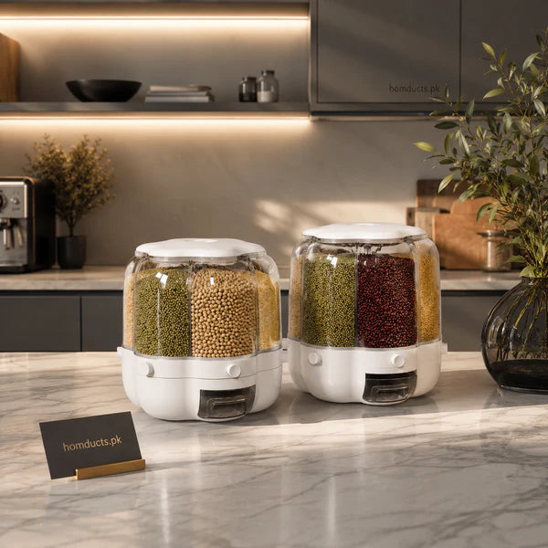 360° Rotating Grain and Cereal Dispenser