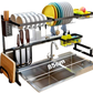 Dish & Utensils Drying Rack Over Sink