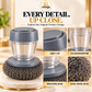 Refillable Soap-Dispensing Steel Wool Scrubber