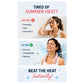 Portable Rechargeable Neck Fan  Hands-Free USB Cooling Fan  3 Speed Personal Wearable Fan