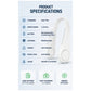 Portable Rechargeable Neck Fan  Hands-Free USB Cooling Fan  3 Speed Personal Wearable Fan