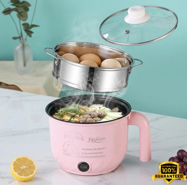 (Free Delivery) Portable Multifunctional Non-Stick Electric Pot
