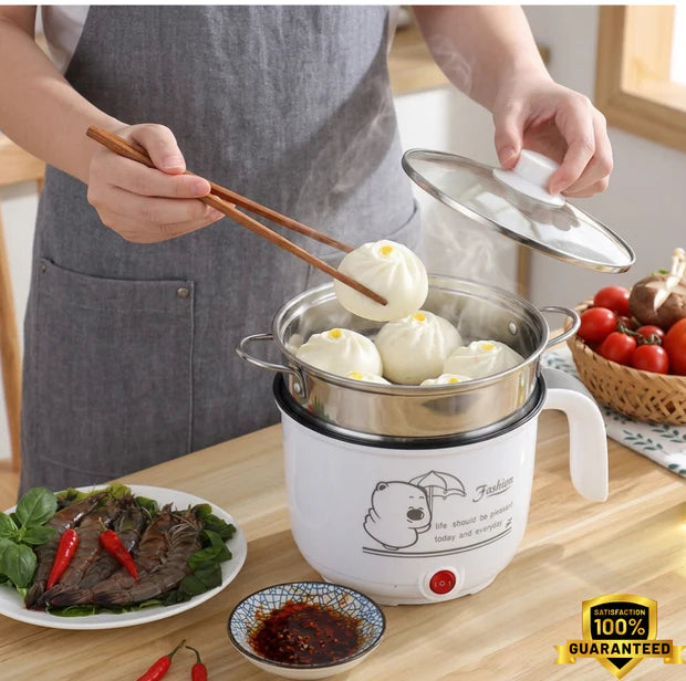 (Free Delivery) Portable Multifunctional Non-Stick Electric Pot