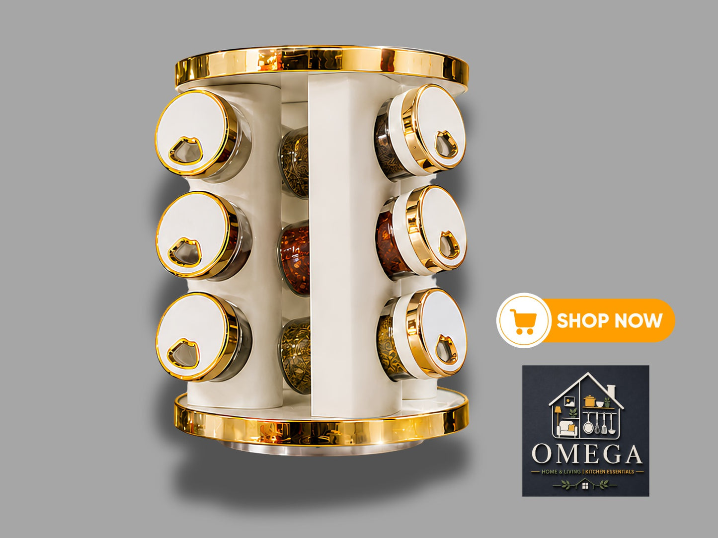 Revolving Countertop Kitchen Carousel