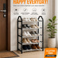 5-Tier Sturdy Shoe Rack with Transparent Dust-Proof Cover