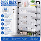 3-Layer Sturdy Shoe Rack with Transparent Dust-Proof Cover