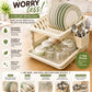 Max Kitchen 2-Tier Dish Drying Rack with Cutlery Holder