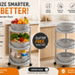 3-Tier Rotating Kitchen Storage Cart – Fruit & Vegetable Storage Rack