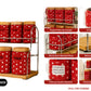 Polka Dot Spice & Storage Jar Set with Bamboo Airtight Lids