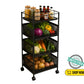4-Tier ROMLN Storage Organizer with Rotatable Mesh Baskets