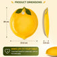 Lemon-Shaped Ceramic Serving Plate