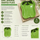 Green Capsicum-Shaped Ceramic Serving Plate