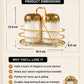 White Ceramic Salt & Pepper Set with Gold-Finish Rack
