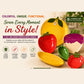 6-in-1 Fruit-Shaped Melamine Bowl & Plate Set
