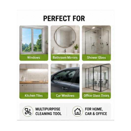 2-in-1 Spray Window Cleaner with Built-in Water Tank  Glass Wiper  Delivery