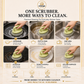 Omega 2-in-1 Dish Scrub Brush | Non-Stick Safe Cleaning Brush