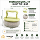 Ergonomic handle dish scrub brush for better grip and control