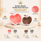 Omega Apple Shaped Fruit & Vegetable Washing Basket – Multi-Purpose Drain Colander with Handle