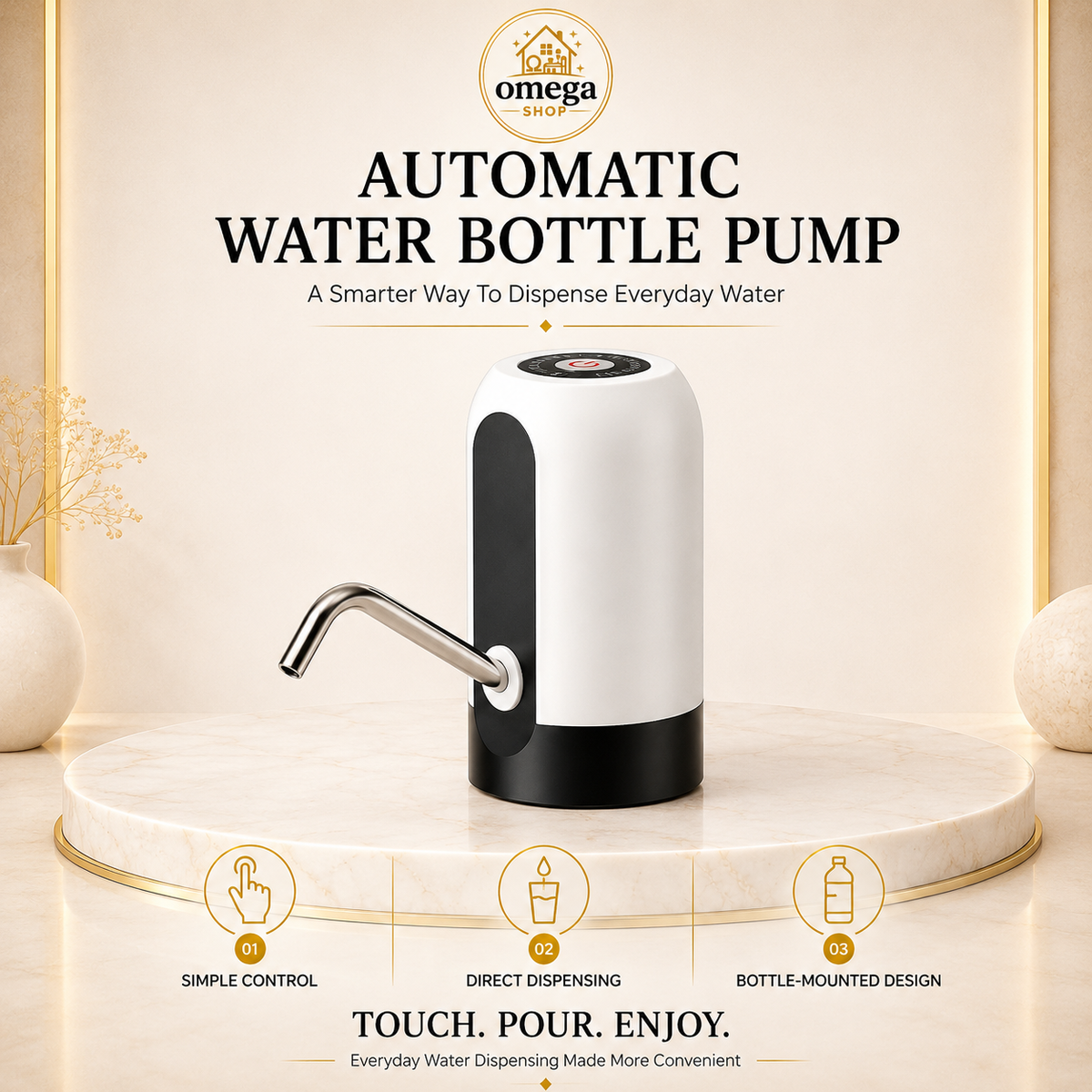 sensor water bottle pump