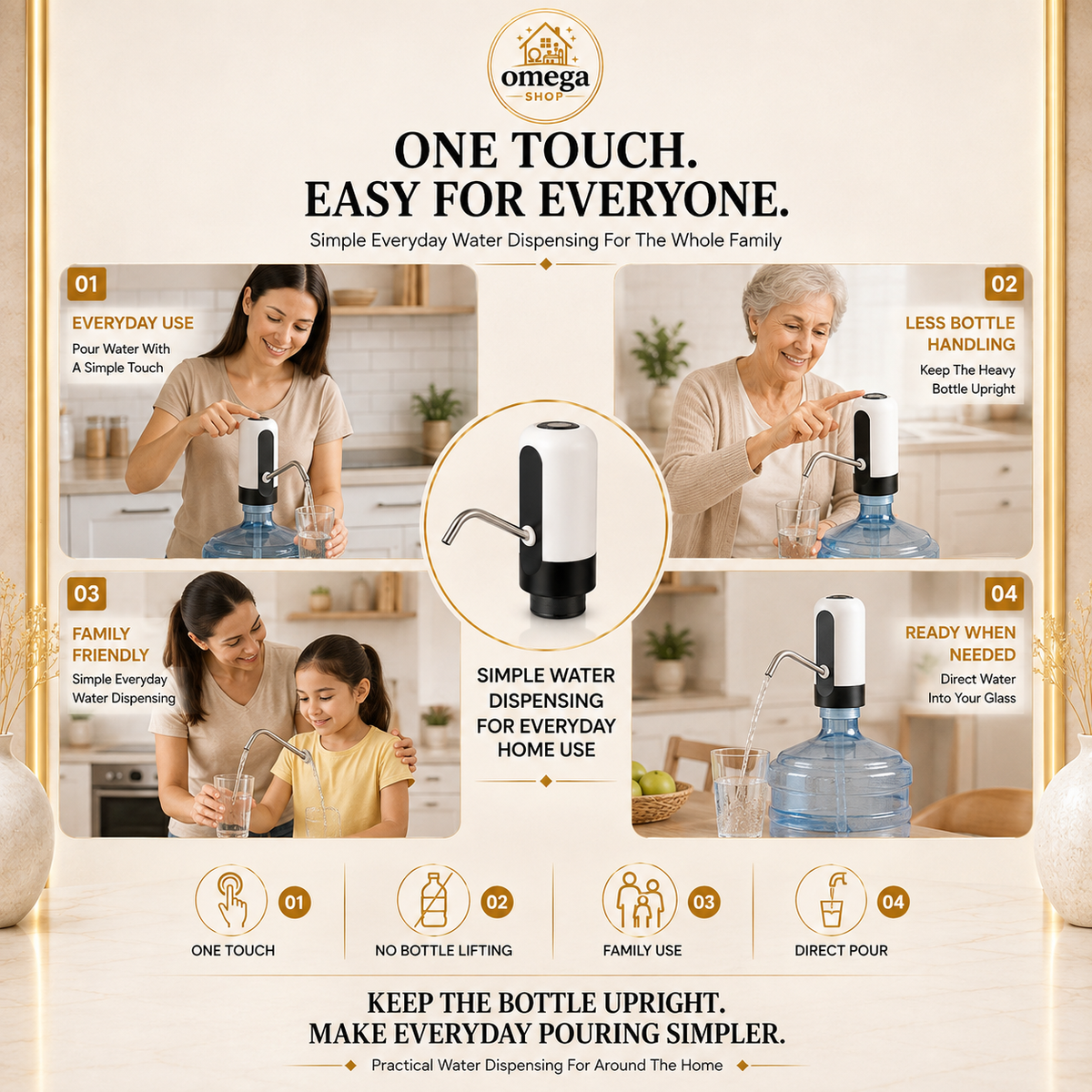 sensor water bottle pump