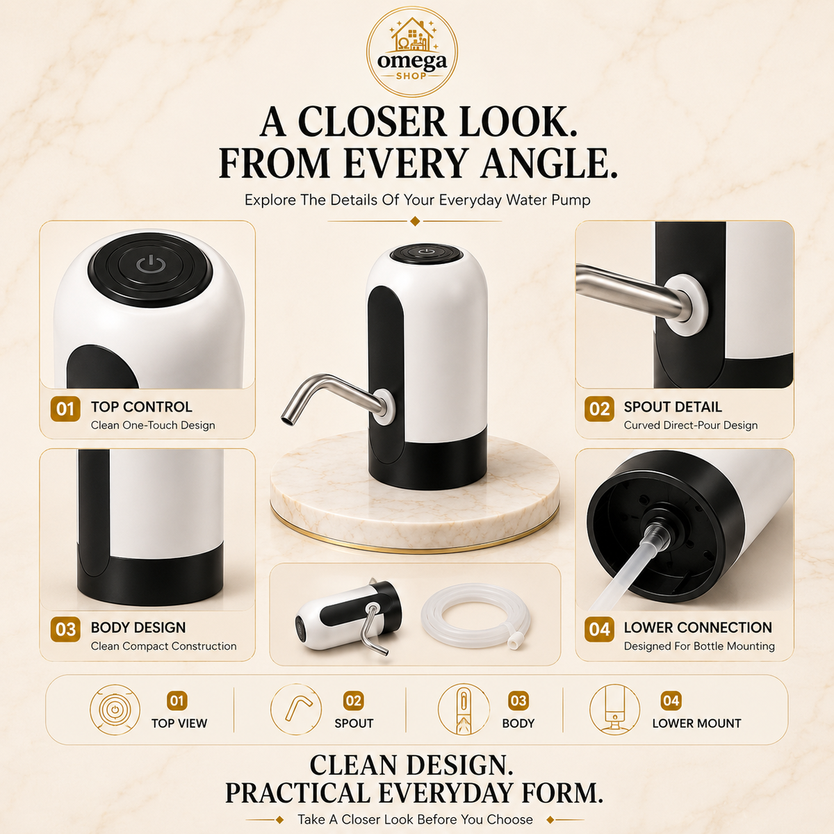 sensor water bottle pump