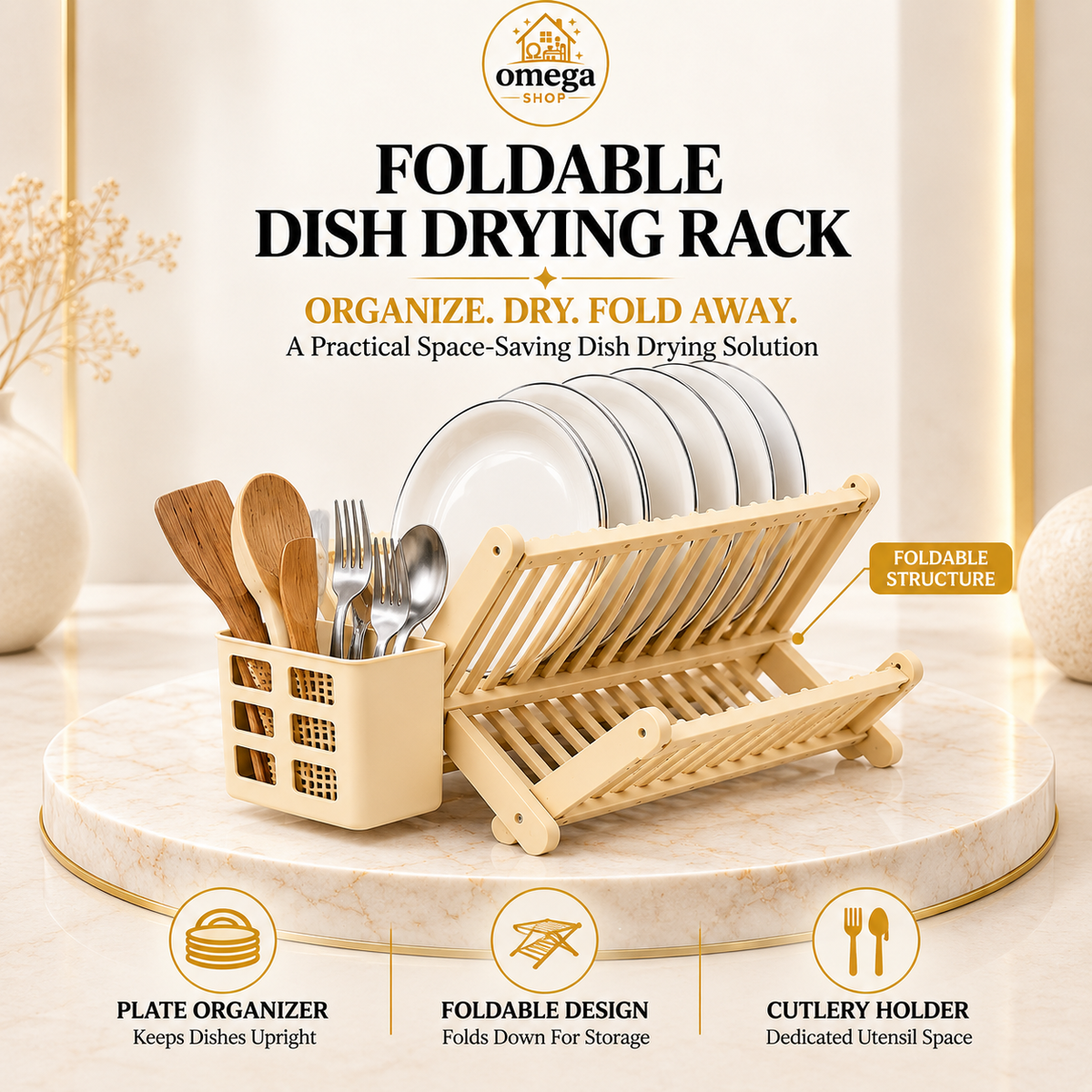 foldable dish drying rack