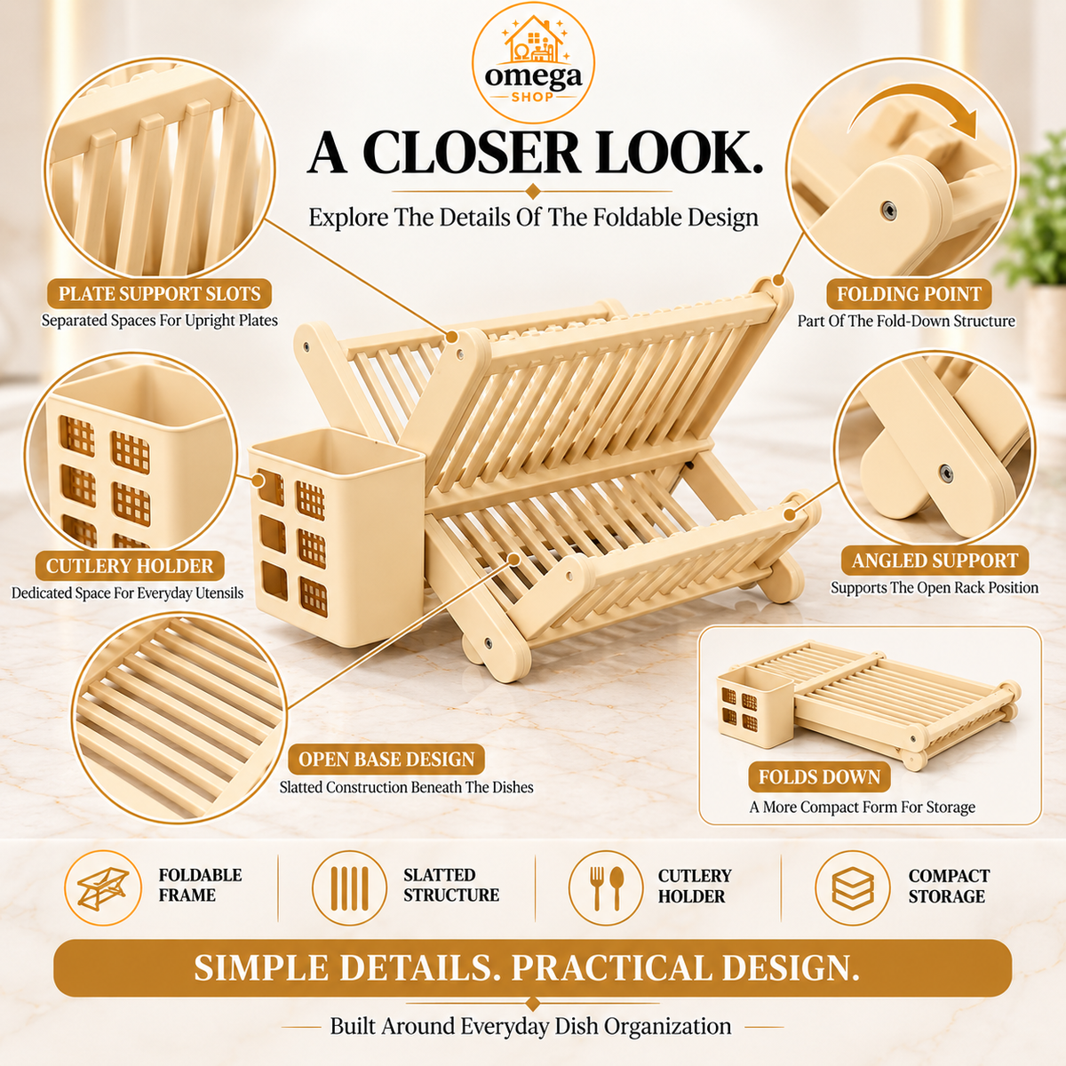 foldable dish drying rack