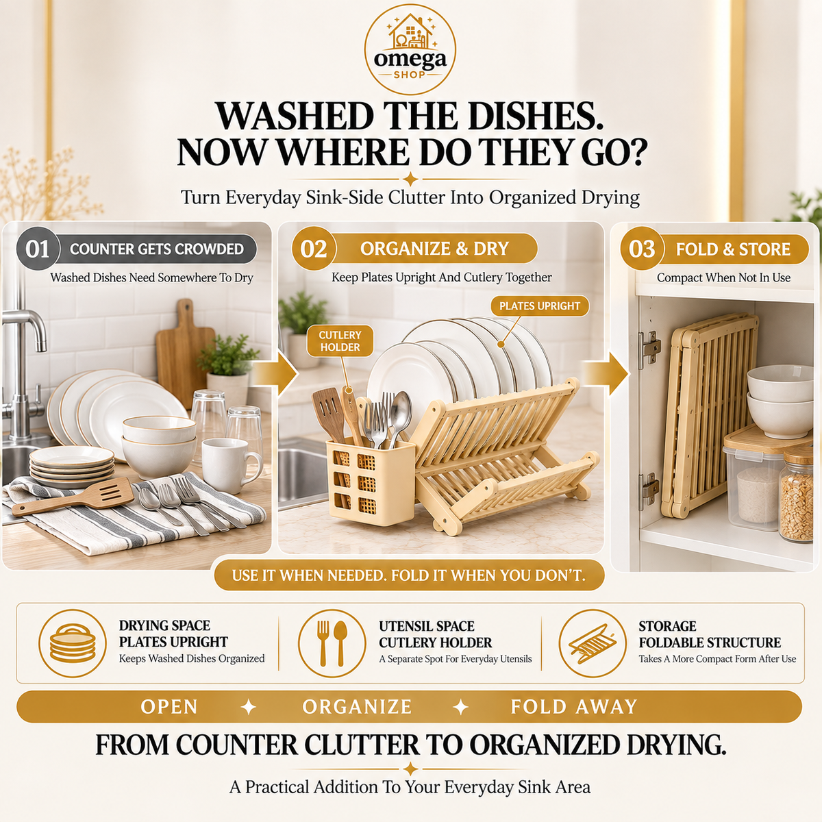 foldable dish drying rack