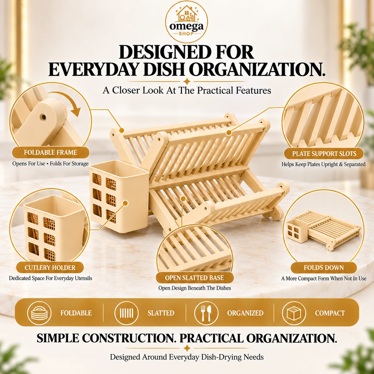 foldable dish drying rack