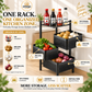 360° Rotating Multi-Layer Rolling Storage Rack | 3, 4 & 5 Tier Metal Organizer Cart