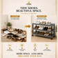Premium Multipurpose Plastic Shoe Rack | 2 Tier & 3 Tier Storage Shelf with Wheels
