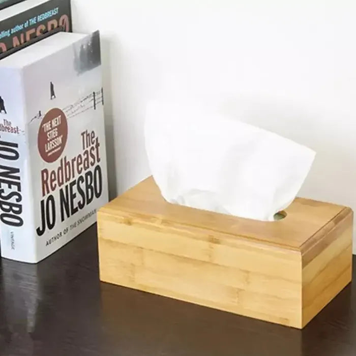 Bamboo Wooden Tissue Box
