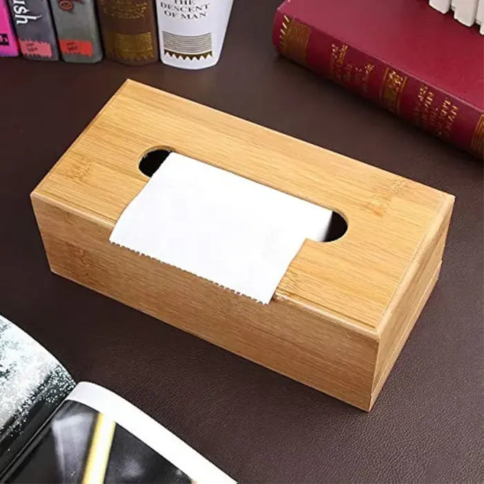 Bamboo Wooden Tissue Box